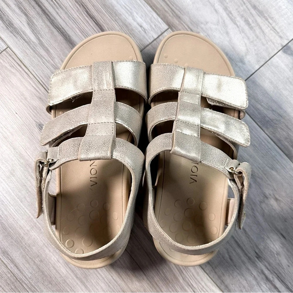 Vionic Women’s Tami Platform Wedge Sandal - Champagne - Picture 4 of 9